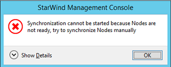 Sync Setup Error