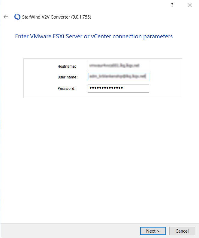 enter valid credentials